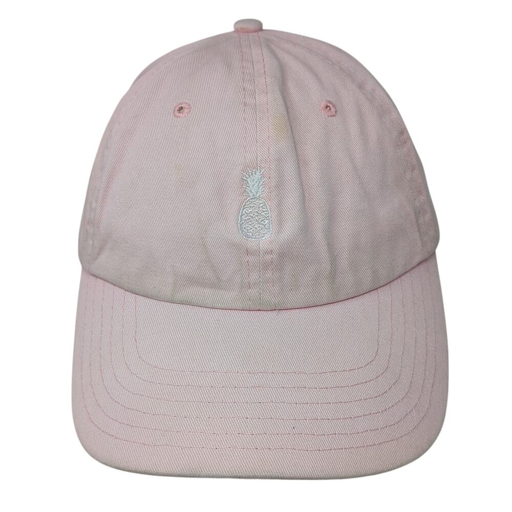 Pineapple Slideback Hat Solid Pink One Size Embro… - image 1